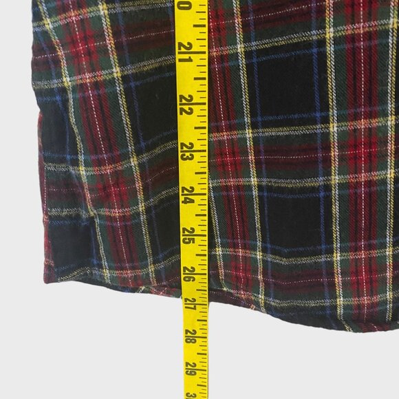 L.L Bean Relaxed Scotch Plaid Button-Down Flannel Shirt Womens Large Long-Sleeve - Picture 11 of 11
